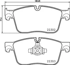 P36031, Колодки тормозные дисковые перед JAGUAR XF, XE, F-PACE, RANGE ROVER VELAR 15--0