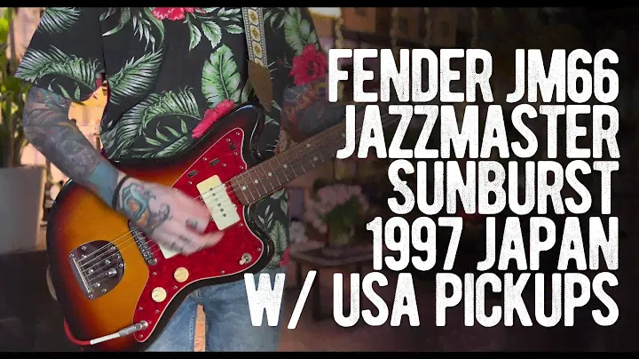 Fender JM66 Jazzmaster Sunburst 1997 Japan w/ USA Pickups